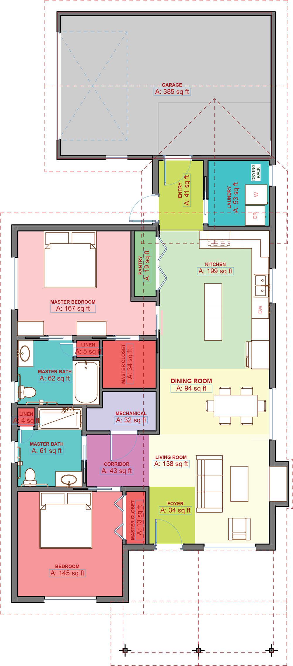 2 Bedrooms 2 Bathrooms The I'm Old But Still Cooler Than You House Model Switch Homes